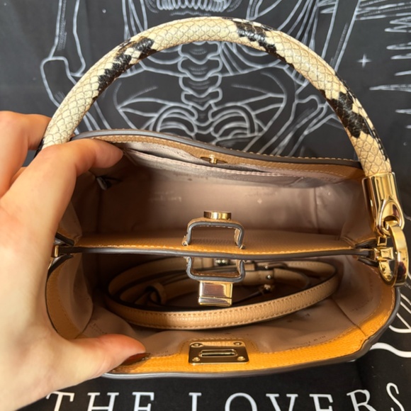 Kate Spade Crossbody Snake Print/Tan Purse - Picture 6 of 6